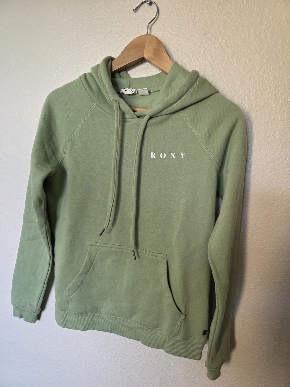 *Y2K* Roxy Surf Stoked Pullover Hoodie, Loden Green